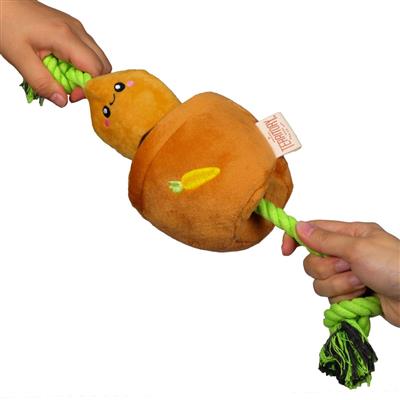 Carrot Treat-and-Tug Dog Toy